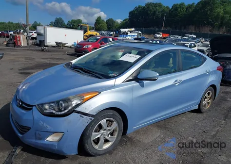 2012 Hyundai Elantra Limited (Ulsan Plant) из США, поврежденный, VIN KMHDH4AE5CU215491